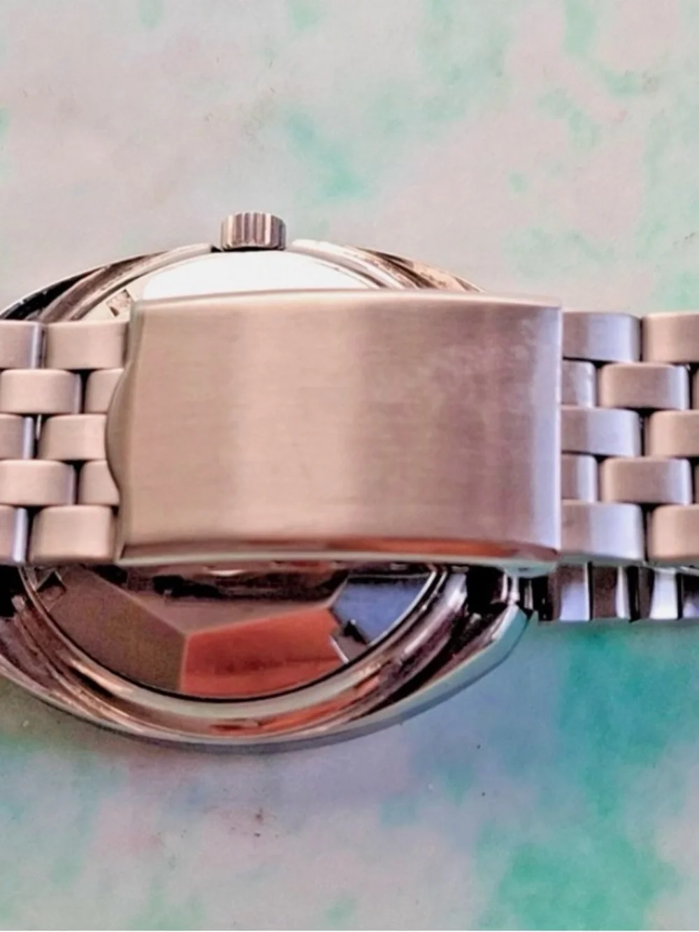 Rado Silver-Tone Watch with Red Accent